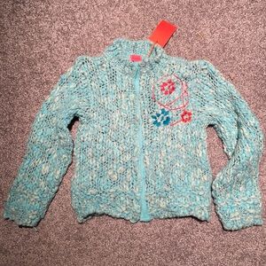 NWT Marese Girls Blue Button Sweater